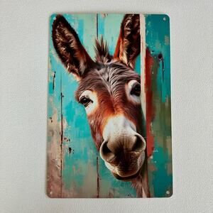 Farm Donkey Metal Sign Home Decor NEW Gift FAST SHIP